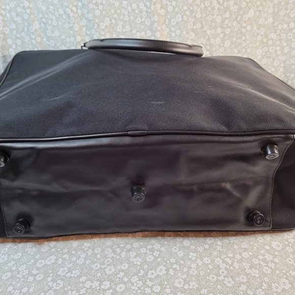 Calvin Klein Black Canvas Travel Bag, Luggage - Picture 5 of 12